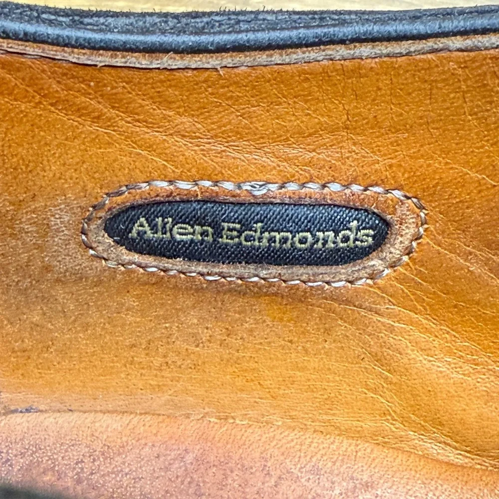 Allen Edmonds Oxford Dress Shoes Mens 9.5 E Black Business Money Cap Toe Dainite